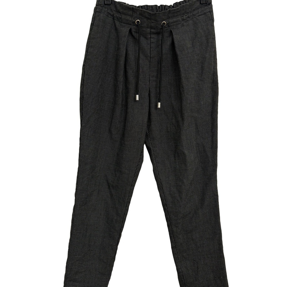 Forever 21 Black and Gray Trousers with Elasticated Waistband‎ Size Small